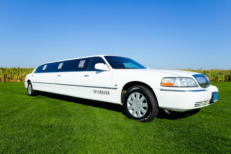 Lincoln (wit) De witte Lincoln Limousine
