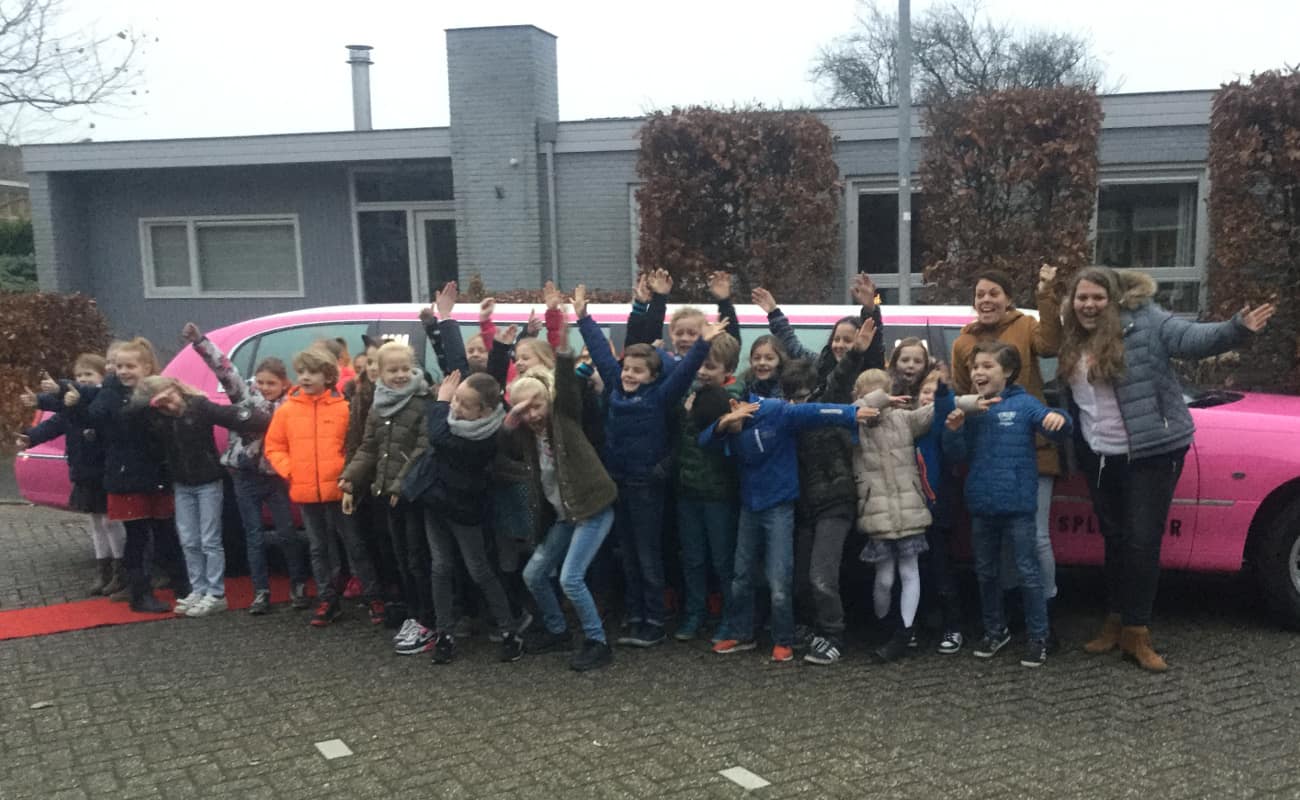Kinderfeestje Kinderfeestje per limousine